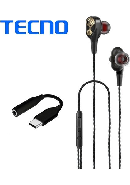 Hot Beats 3D Hifi 4 Hoparlörlü 3.5mm Jack Girişli Type-C Dönüştürücülü Mikrofonlu Kulaklık Siyah J2UC10 fırsatları