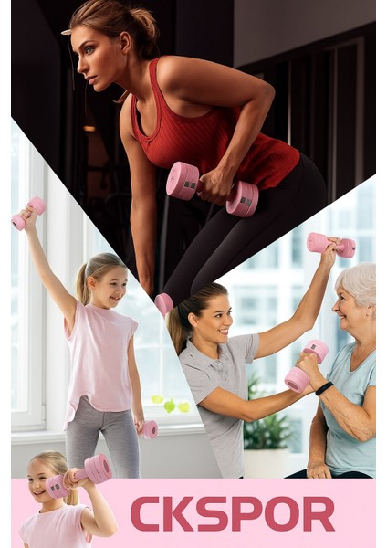 Ayarlanabilir Dambıl Seti 2×2,5 kg Ayarlanabilir Ağırlık – Spor & Fitness Aleti 4'ü 1 Arada