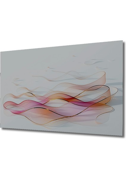 Pembe Altın Rüzgarı Sulu Boya Görünümlü Modern Sanat Dekoratif Ahşap Ev/işyeri/ofis Kare Tablo fiyatları