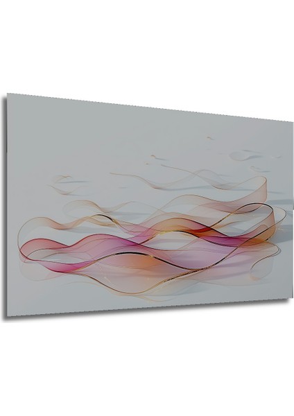 Pembe Altın Rüzgarı Sulu Boya Görünümlü Modern Sanat Dekoratif Ahşap Ev/işyeri/ofis Kare Tablo modelleri