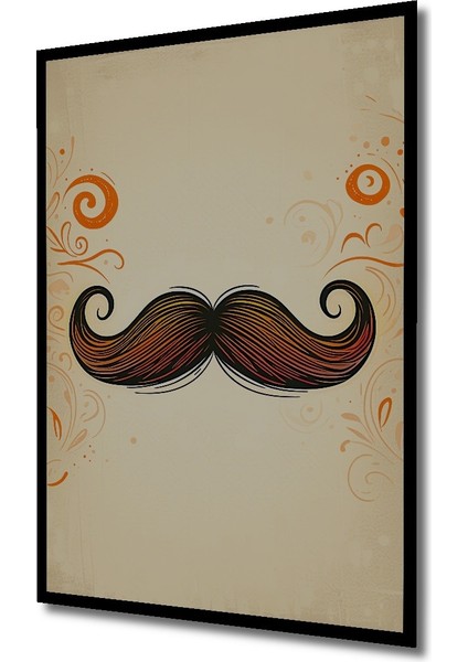 Çerçeve Görünümlü Sakallı Bıyık Yağlı Boya Görünümlü Dekoratif Ahşap Ev/işyeri/ofis Kare Tablo fiyatları