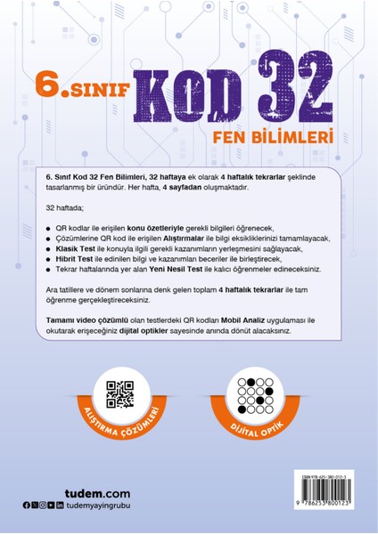 6. Sınıf Fen Bilimleri Kod 32 fiyatları