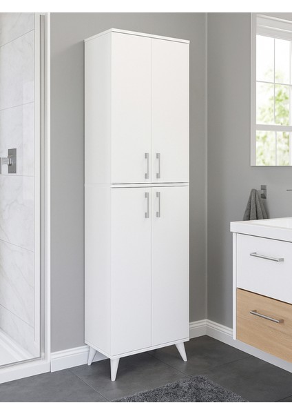 Nappa Çok Amaçlı Dolap Beyaz