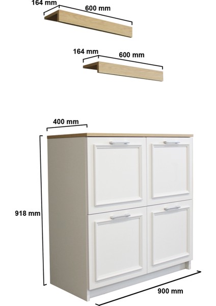 Nifida Çok Amaçlı Dolap Beyaz - Rota
