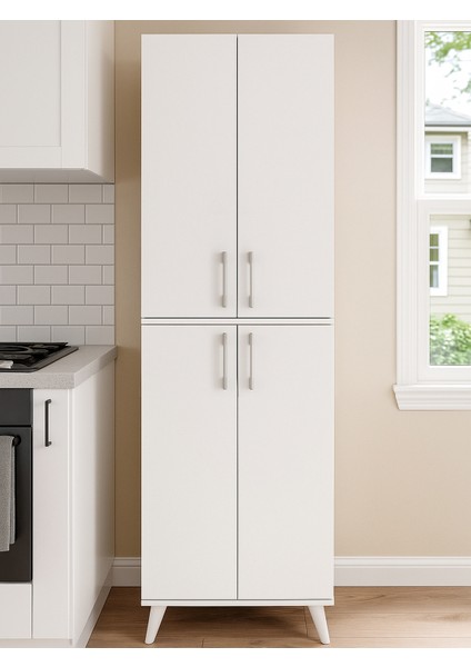 Nappa Çok Amaçlı Dolap Beyaz