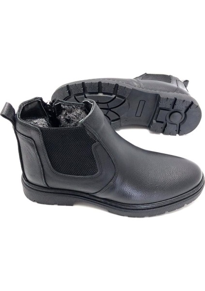 Hakiki Deri Ortopedik Jel Tabanlık Kürklü Kışlık Erkek Bot fiyatları