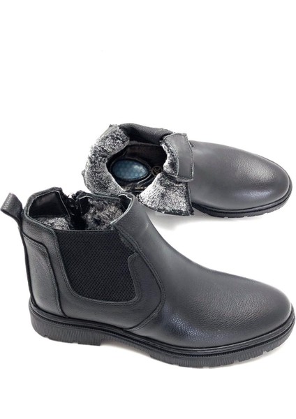 Hakiki Deri Ortopedik Jel Tabanlık Kürklü Kışlık Erkek Bot modelleri