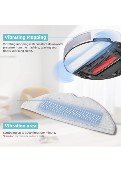 Roborock S8 / S8+ / S7 / S7+ / S7 Max Max Ultra / S7 Maxv / S7 Maxv Plus / S7 Maxv Ultra Vakum Bez Paspas Parçaları Için Paspas Pedleri (Yurt Dışından) indirimleri