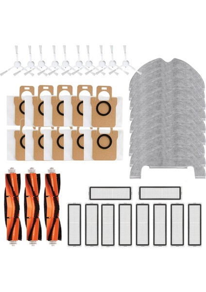 Xiaomi Mi Robot Vakum X10 / Dream D10PLUS Robot Vakum Süpürge Ana Yan Fırça Hepa Filtre Mop Kumaş Parçaları (Yurt Dışından)