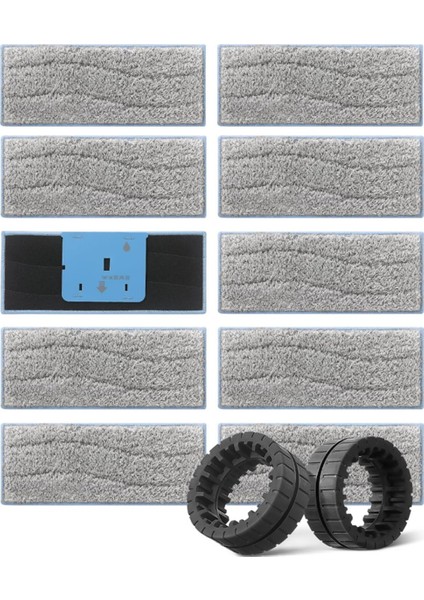 Irobot Braava Jet M6 (6110) (6012) (6112) (6113) Ultimate Robot Mop Için Islak Paspas ve Yedek Tekerlek Lastikleri (Yurt Dışından)