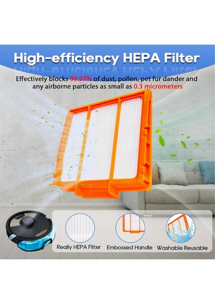 8pcs Mop Pedler Köpekbalığı RV2610WA RV2620WA RV2410WD AV2610WA Aı Ultra 2- 1 In-In-1 Robot Vakum Modelleri (Yurt Dışından) fiyatları