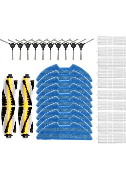 Kitfort Için KT-552 Magellan Robot Vakumlar Roller Ana Yan Fırça Hepa Filtre Mop Bezleri Yedek Aksesuarlar (Yurt Dışından)