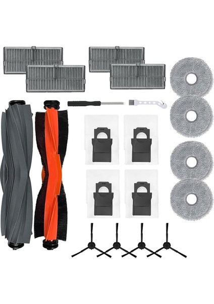 Dreame X30 / X30 Pro Ultra / X30 Pro Robot Vakum Temizleyici Ana Yan Fırça Hepa Filtre Mop Kumaş Yedek Parçaları (Yurt Dışından)
