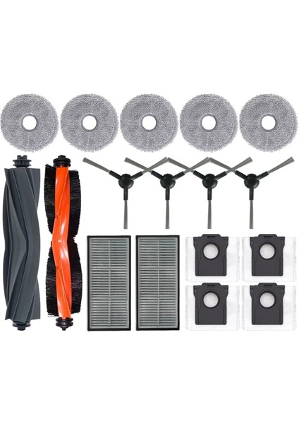 Dreame X30 Pro Için Plus / X30 Pro Ultra Robot Vakum Temizleyici Yedek Parçalar Ana Yan Fırça Hepa Filtre Mop Kumaş Toz Torbaları (Yurt Dışından)