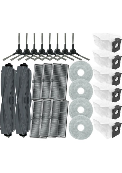 Dream L10S Ultra Gen 2 Için, Dreame L30S Ultra Vakum Parçaları Ana Silindir Yan Fırça Hepa Filtre Mop Bez Torbaları (Yurt Dışından)