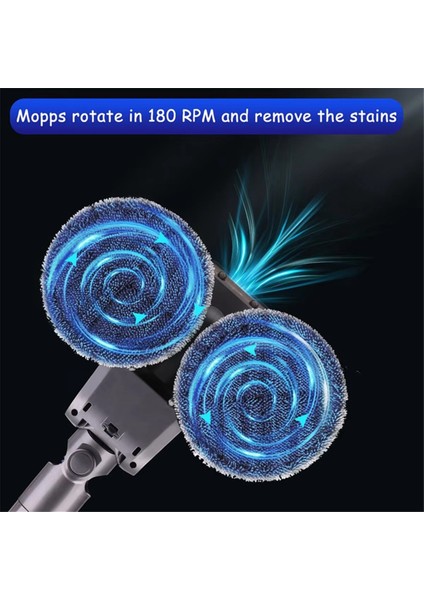 Dyson V7 V8 V10 V11 V12 V15 Için, 6 Adet Yıkanabilir Paspas Pedleriyle Çift Dönen Motorlar (Yurt Dışından) modelleri