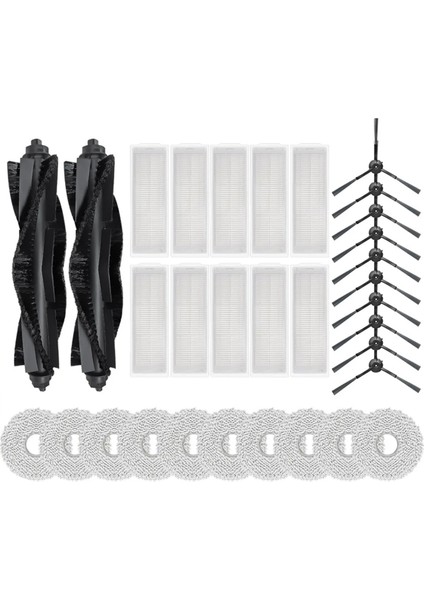 Kararingbee S7 Omni Solma Yan Fırçası Hepa Filtre Mop Bezleri Rag Robot Vakum Temizleyici Aksesuarları Yedek Parçalar (Yurt Dışından)