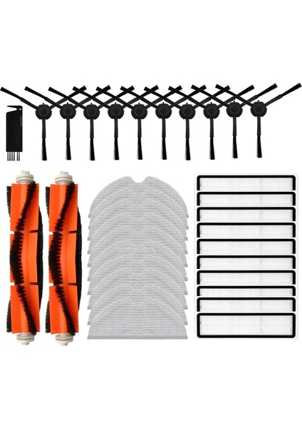 Dream D9, D9 Max, Bot L10 Pro, Trouber Lds Bulucu Parçaları Ana Yan Fırça Hepa Filtre Mop Bez Yedek Parçaları (Yurt Dışından)
