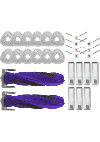 Narwal J4 Freo x Ultra J4 Lite Yan Fırça Hepa Filtre Mop Bez Ped Vakum Süpürücü Yedek Yedek Aksesuarlar (Yurt Dışından)