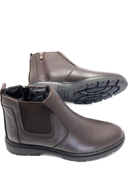 Hakiki Deri Ortopedik Jel Tabanlık Kürklü Kışlık Erkek Bot fiyatları