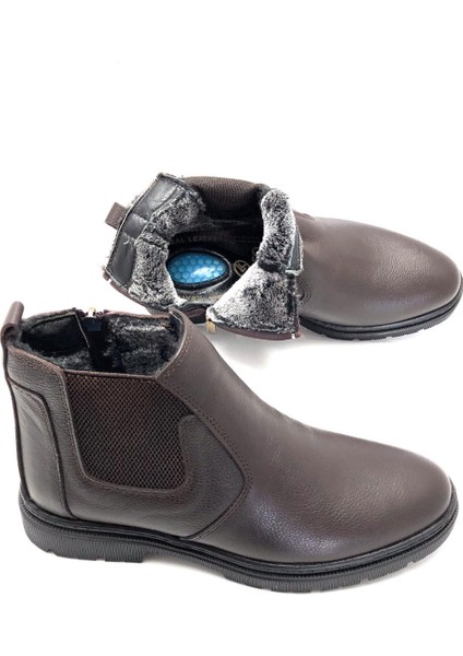 Hakiki Deri Ortopedik Jel Tabanlık Kürklü Kışlık Erkek Bot fırsatları