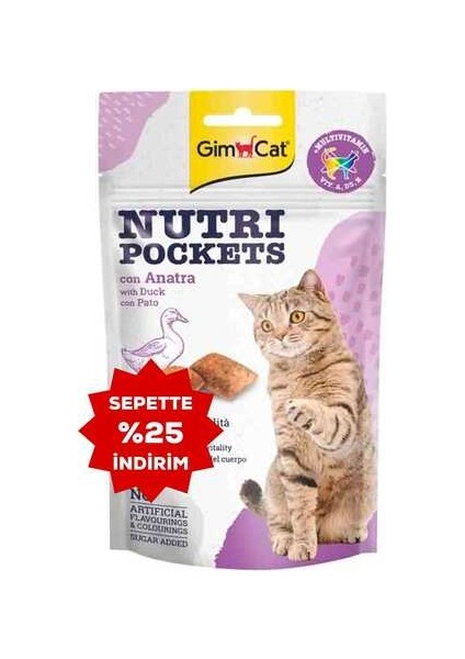 Nutripockets Ördekli Kedi Ödülü 60GR