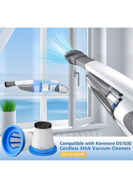 5 Pack 520280 Kenmore Için Hepa Yedek Filtresi DS1030 DS1020 Kablosuz Çubuk Vakum Hafif Temizleyici Hepa Filtreleri (Yurt Dışından) modelleri