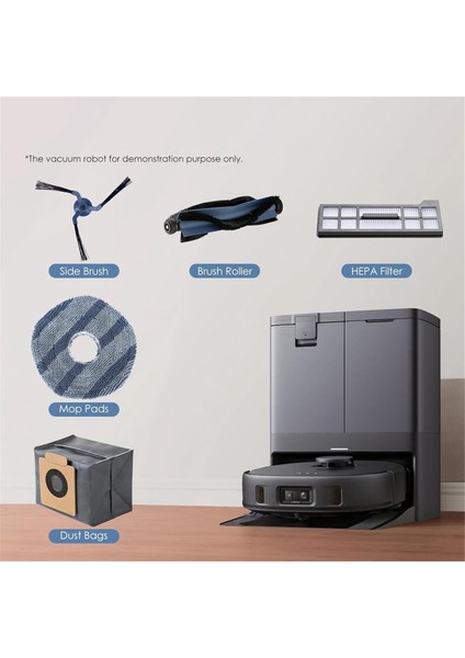 Eufy X10 Pro Omni Için Robot Vakum Süpürücü Ana Yan Fırça Hepa Filtre Mop Bez Pedleri Toz Torbaları Yedek Parçalar (Yurt Dışından) fiyatları