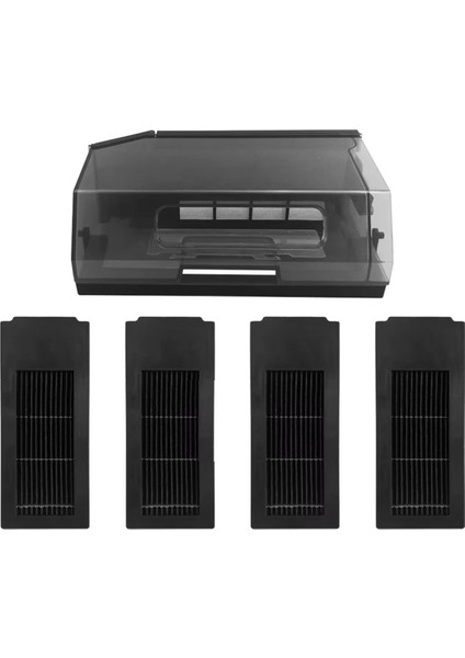 Ecovacs Deebot X2 / X2 Pro / X2 Omnı Robot Vakum Temizleyici Toz Kutusu Toz Bin Hepa Filtre Aksesuar Parça Yedek Siyah (Yurt Dışından)