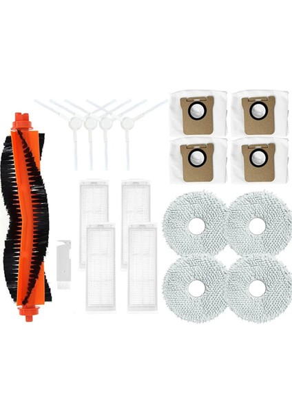 Xiaomi M30 PRO/C107 Için Robot Vakum Ana Yan Fırça Hepa Filtre Mop Bez Pedleri Toz Çantası Yedek Yedek Parçalar (Yurt Dışından)