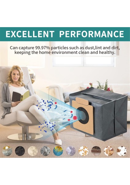 10PCS Eufy Temiz X8 Prof Pro Kendi Başlangıç Robot Vakum Temizleme Yedek Yedek Parçalar Çöp Çantası (Yurt Dışından) modelleri