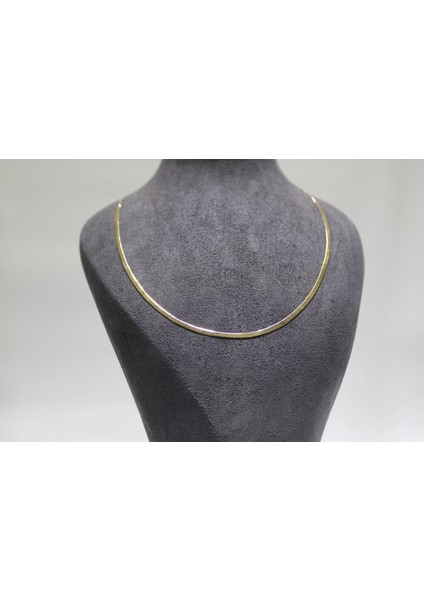 14 Ayar Gerçek Altın Italyan Ezmesi Kolye