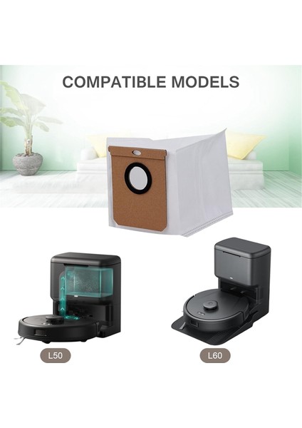 Eufy L50 Ses, L60 Ses Serisi Robtik Vakum Süpürge Için Yedek Toz Torbası, Conga Home 10000, 8090 Ultra, 9090 Aı Için (Yurt Dışından) fiyatları