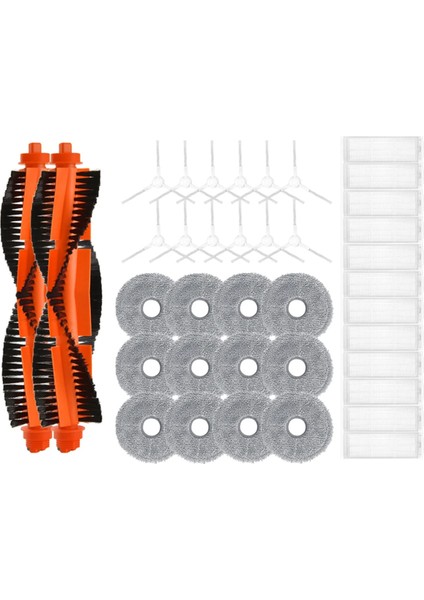 Xiaomi Robot Vakum Için X20 / Xiaomi Mijia Kendi Kendini Temizleyen Robot 2 / C101 Ana Yan Fırça Hepa Filtre Mop Bez Parçaları (Yurt Dışından)