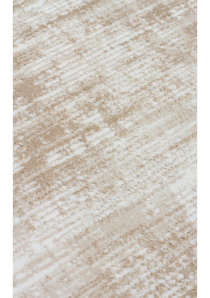 Padona Pdn 04 Krem Bej - Yumuşak Dokulu Sık Dokuma Modern Desenlere Sahip Şık Salon Halısı fırsatları