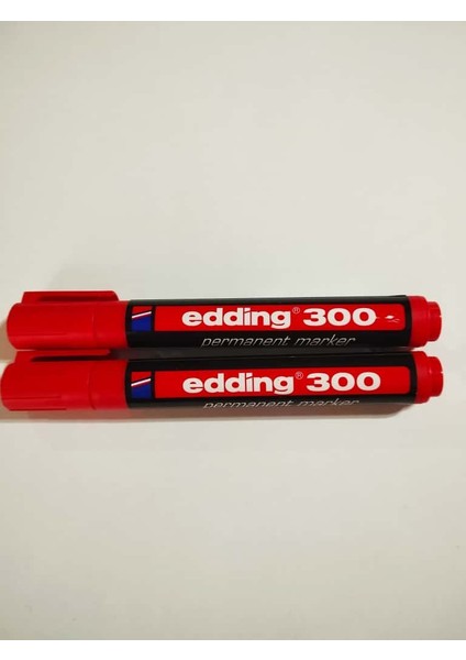 2 Adet Edding 300 Permanent Markör Kalem Kırmızı