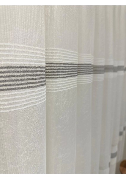 Nivemeshome Keten Maya W011905.804 1/2,5 Sık Pileli Tül Perde Apm