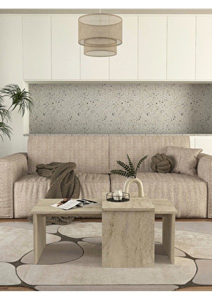 Cosmos Ayarlanabilir Modüler Ikili Orta Sehpa Traverten fiyatları