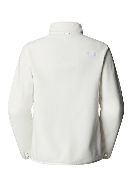 W Glacier Fleece Jacket Kadın Outdoor Polar Ceket NF0A8D2FQLI1 Beyaz fiyatları