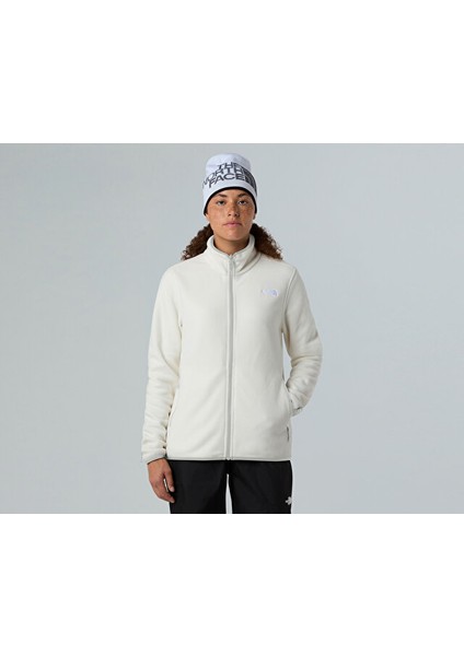W Glacier Fleece Jacket Kadın Outdoor Polar Ceket NF0A8D2FQLI1 Beyaz modelleri