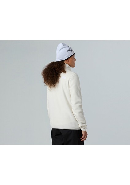 W Glacier Fleece Jacket Kadın Outdoor Polar Ceket NF0A8D2FQLI1 Beyaz fırsatları