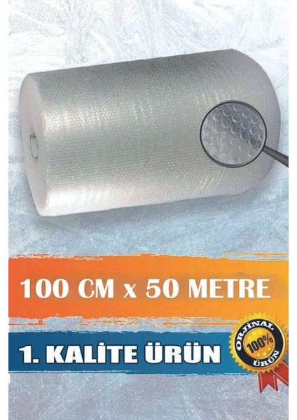 Balonlu Eşya Koruma Naylon Patpat 100CMX 50 M Pat Pat - Ambalaj Pıtpıt 50 M2 30GR