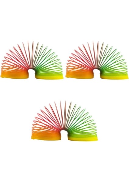 3 Adet Stresyayı Gökkuşağı Yay Oyuncak Stres Yayı 6X5CM