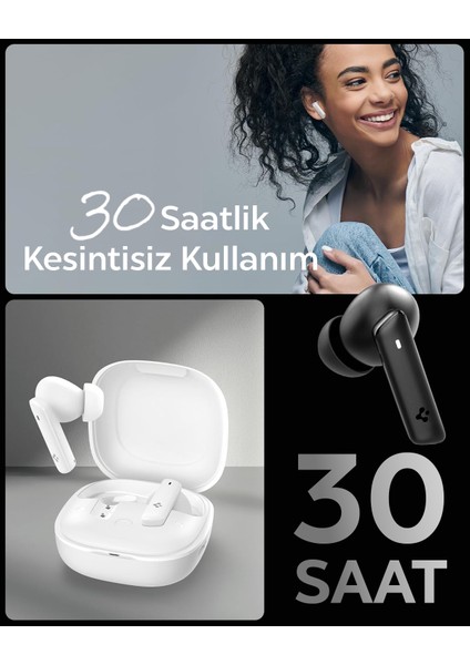 Audio TWS P20 Bluetooth Kablosuz Kulaklık - ANC Pro Aktif Gürültü Engelleme + ENC 6 Mikrofon - 10mm LCP Graphene Sürücü - 30 Saat iOS & Android EQ App Şeffaf & Gaming Mod iPX5 Beyaz - ASD07964 fırsatları