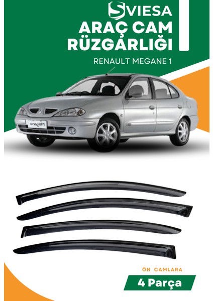 Renault Megane 1 Uyumlu Oto Camlara Özel Ölçü Cam Rüzgarlığı Rüzgarlık
