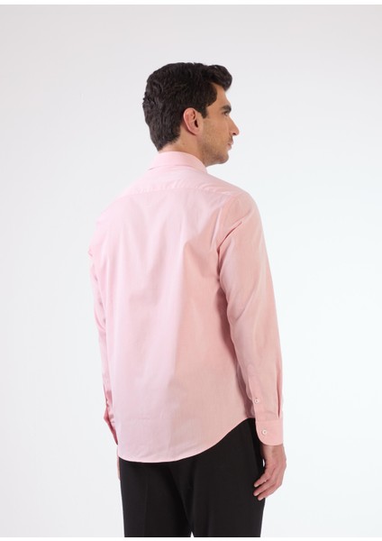 Kırmızı Erkek Regular Fit Düz Brent Düğmeli Yaka Uzun Kol Gömlek modelleri