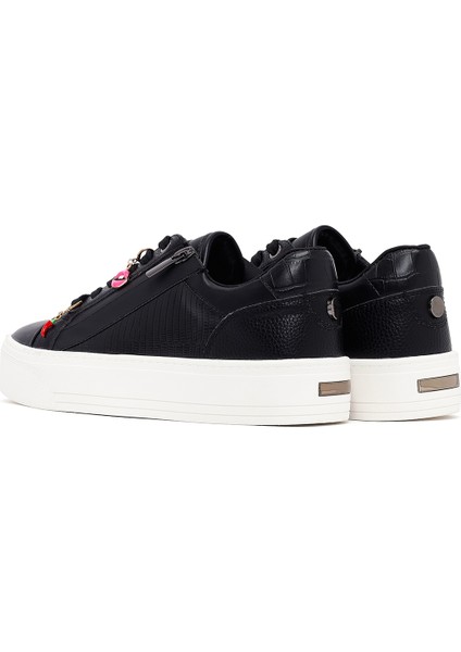 Kadın Siyah Bağcıklı Kalın Tabanlı Sneaker 25AFD430918 indirimleri