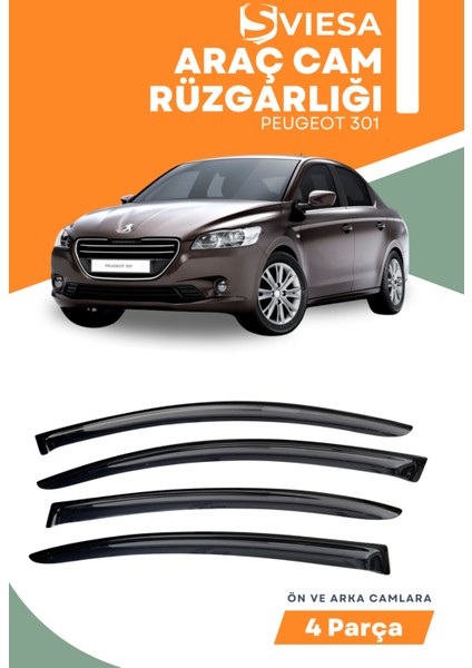Peugeot 301 Uyumlu Oto Camlara Özel Ölçü Cam Rüzgarlığı Rüzgarlık