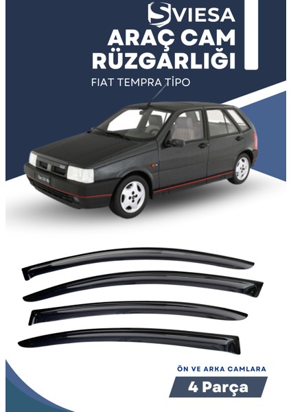 Fıat Tempra Tipo Uyumlu Oto Camlara Özel Ölçü Cam Rüzgarlığı Rüzgarlık