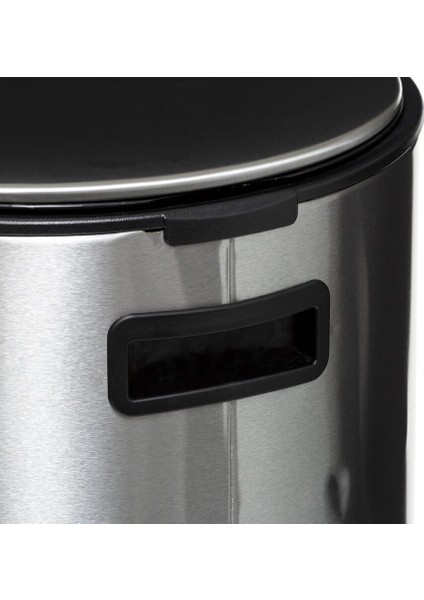 Delta 30 L Pedallı Çöp Kovası Çelik | Yavaş Kapanma, Aktif Karbon Filtre, Çıkarılabilir Yıkanabilir Kova